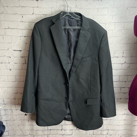 Brooks Brothers 1818 regent fit gray 2 button wool blazer